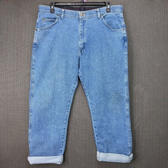 Wrangler Originals Men's Size 38x29 Medium Wash Jeans Relaxed Fit - Picture 1 of 10